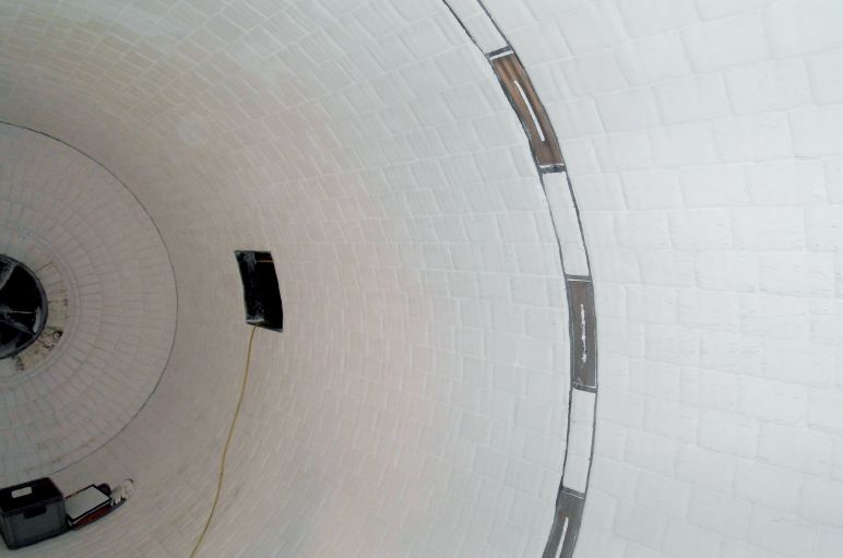 Biały młyn od wewnątrz