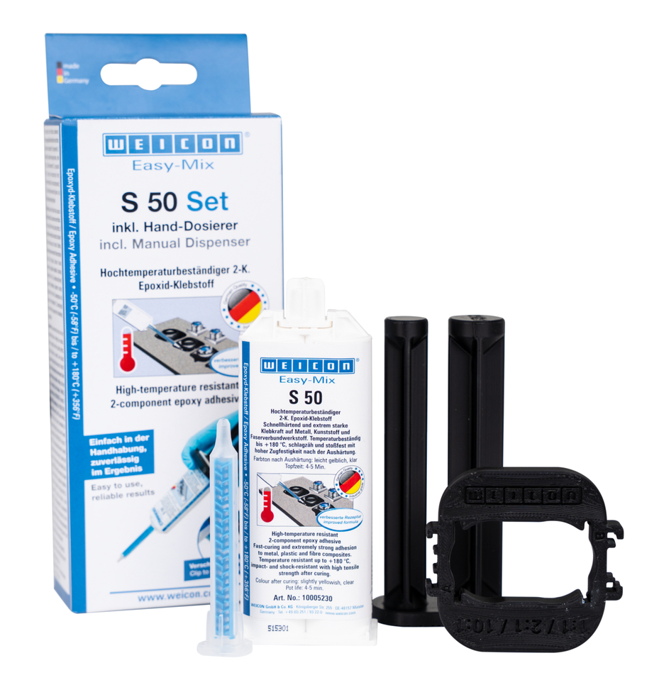 Easy-Mix S 50 | Odporny na wysokie temperatury klej epoksydowy do szybkich napraw i prac konserwacyjnych