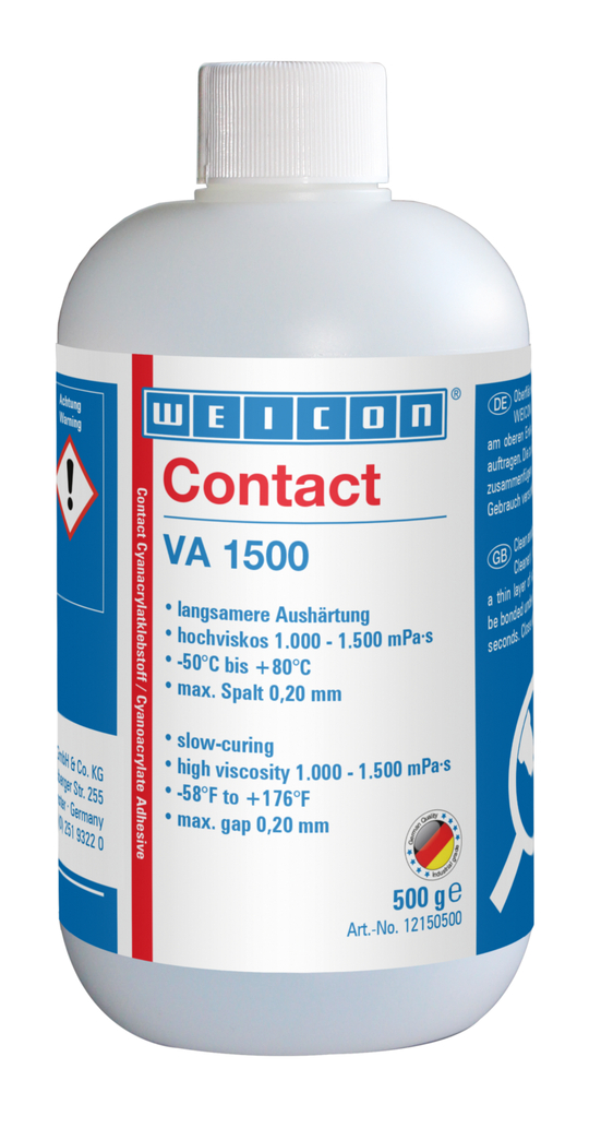 Contact VA 1500 klej cyjanoakrylanowy | Superglue do gumy, metalu, materiałów chłonnych i porowatych