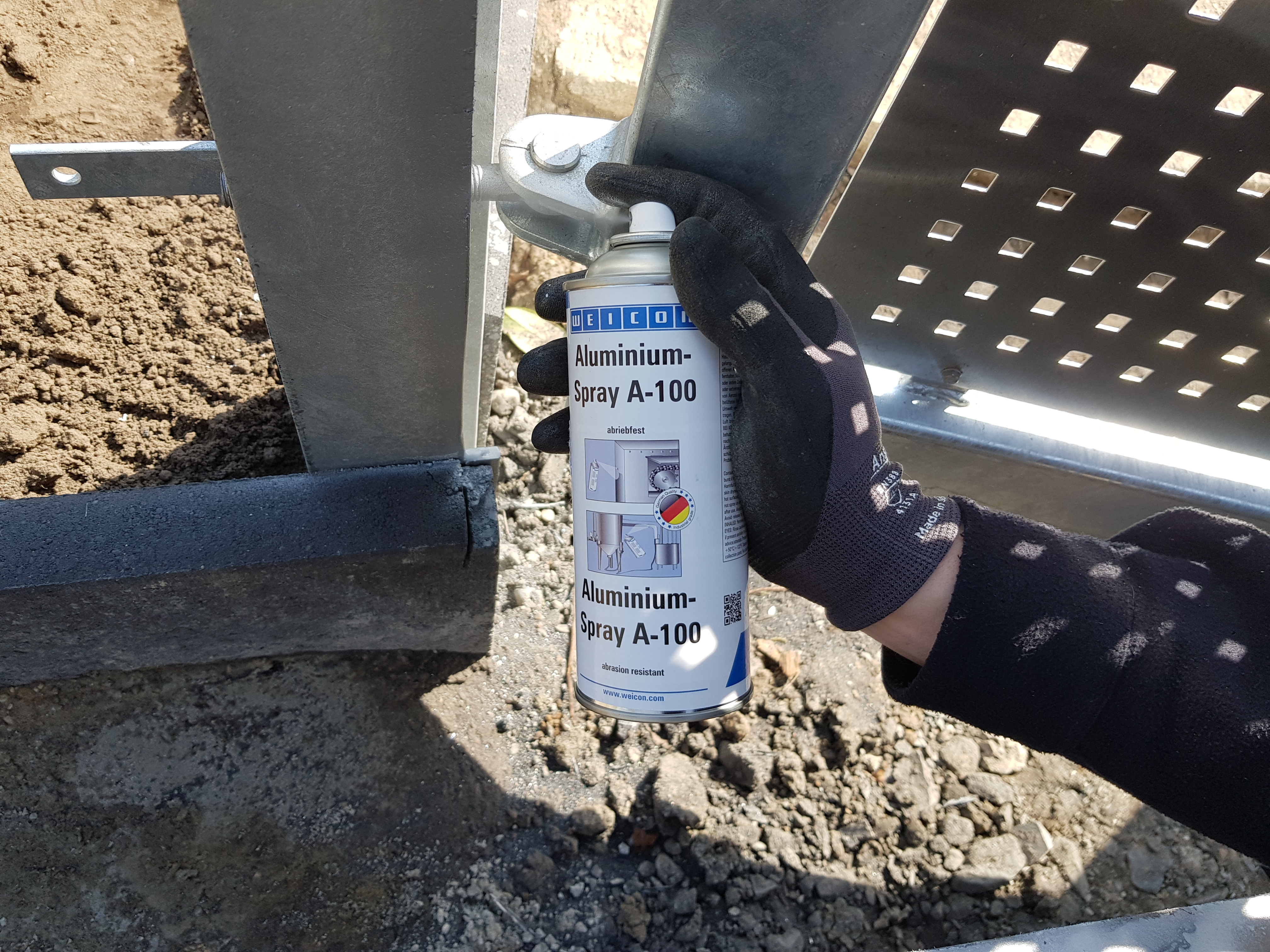 Aluminium-Spray A-100, odporny na ścieranie | Odporna na ścieranie ochrona przed rdzą i korozją