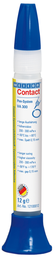 Contact VA 300 klej cyjanoakrylanowy | Błyskawiczny klej do materiałów chłonnych i porowatych