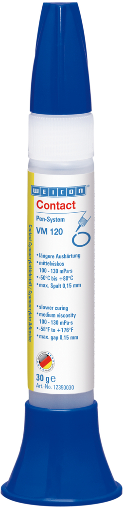 Contact VM 120 klej cyjanoakrylanowy | klej błyskawiczny o średniej lepkości do metalu