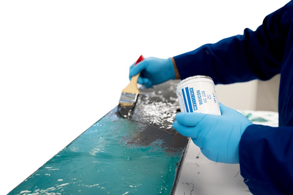 WEICON Ceramic HC 220 | Wypełniony ceramiką, odporny na wysokie temperatury system żywicy epoksydowej do powłok chroniących przed zużyciem