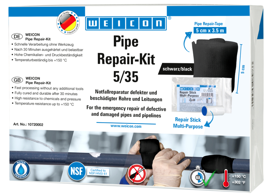 Pipe Repair Kit | do awaryjnej naprawy uszkodzonych rur i przewodów Pipe Repair Kit | do awaryjnej naprawy uszkodzonych rur i przewodów