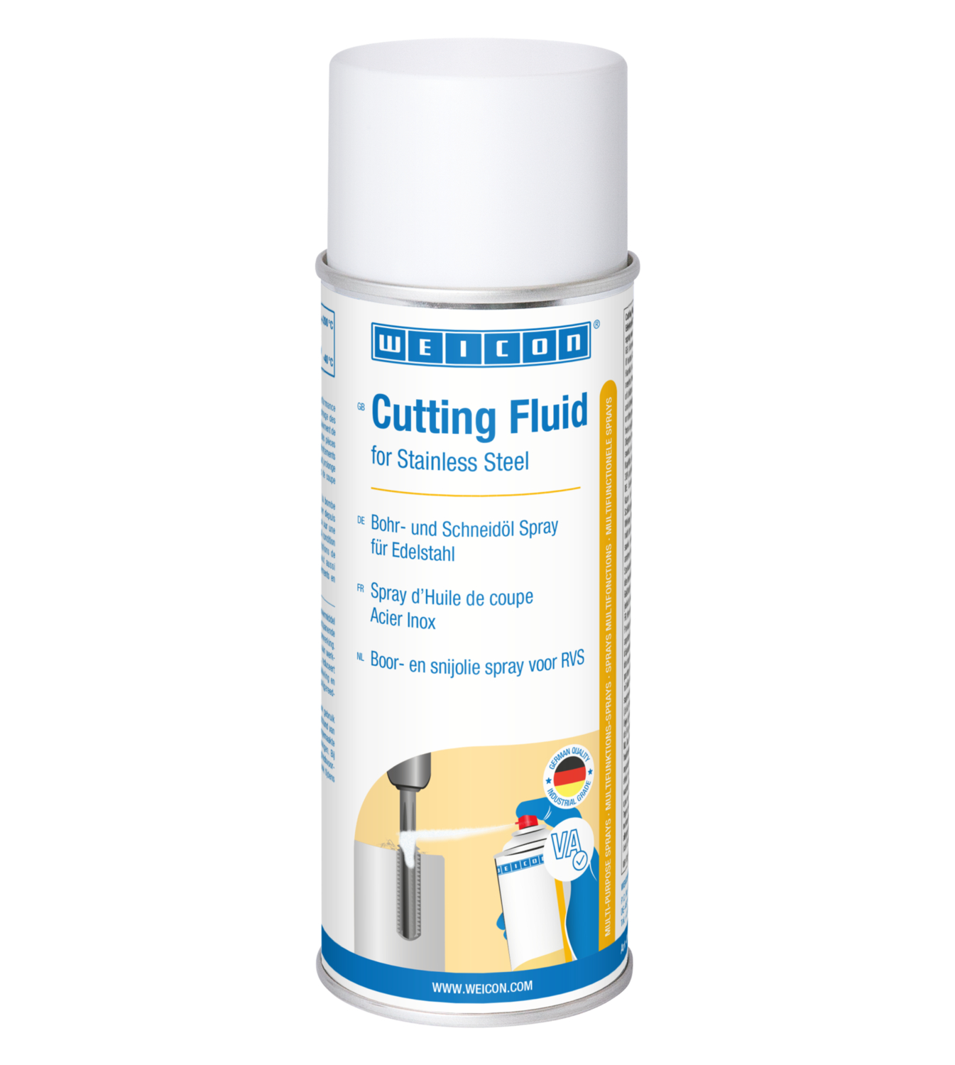 WEICON Cutting Fluid for
Stainless Steel | Wysokowydajny smar do obróbki metali