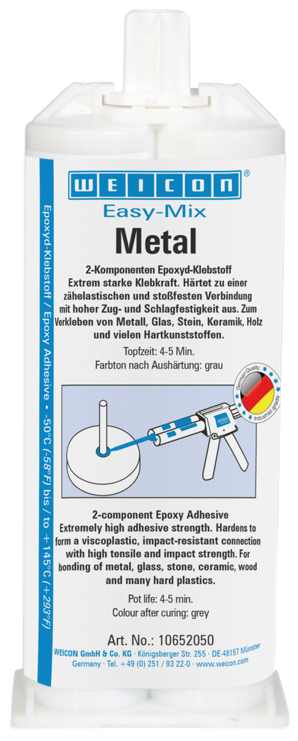 Easy-Mix Metal klej epoksydowy | Klej epoksydowy do łączenia części metalowych