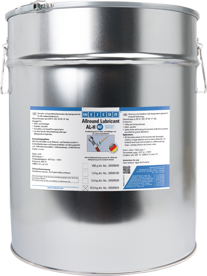 AL-H Smar długookresowy | Food-safe high-temperature grease
