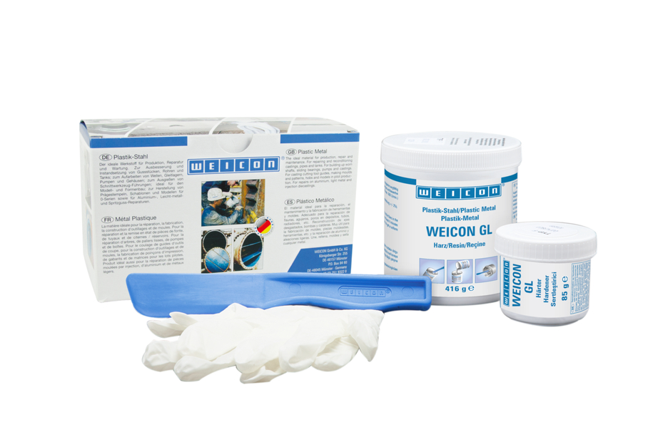 WEICON GL | wypełniony minerałami system żywicy epoksydowej do powłok chroniących przed zużyciem, szybkie utwardzanie