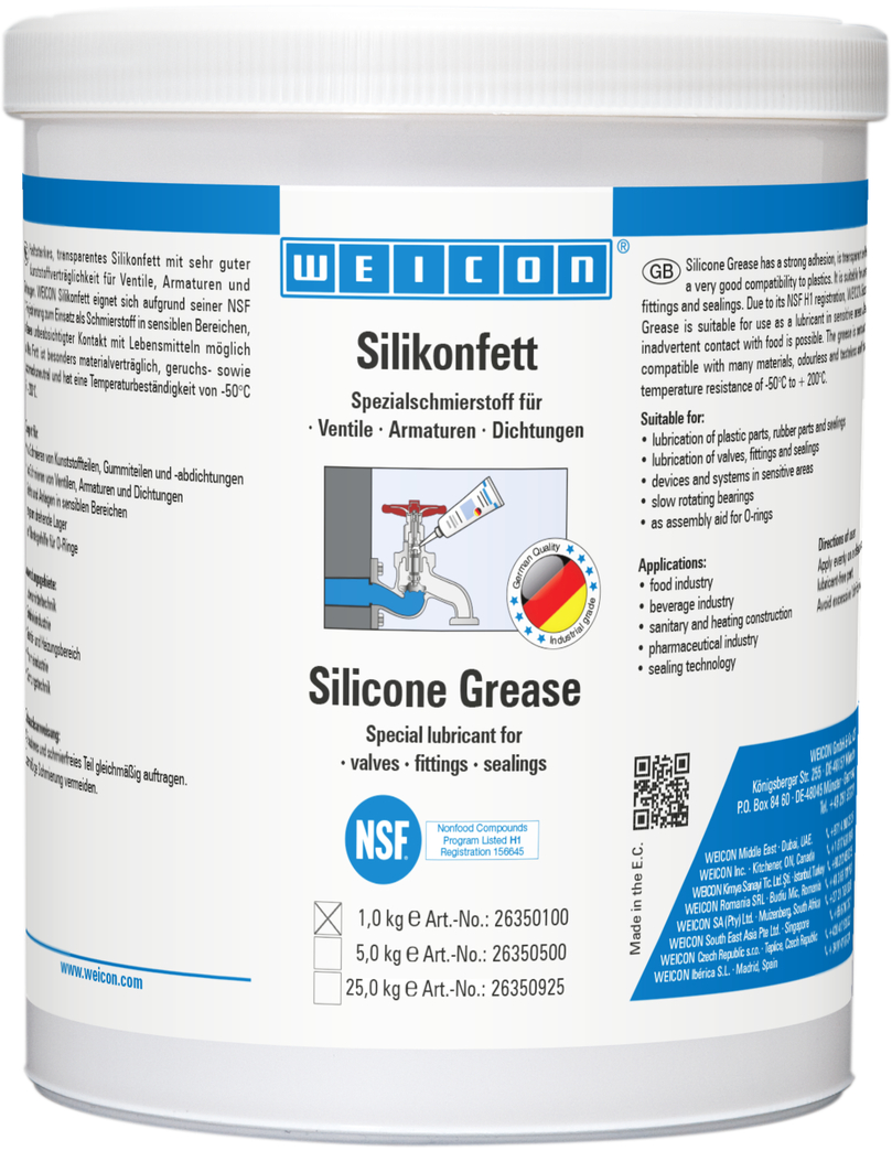 Silicone Grease smar | Food-safe lubricating grease