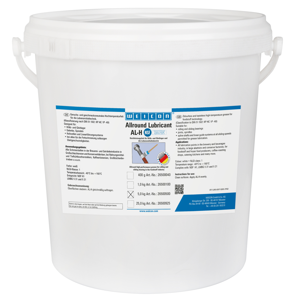 AL-H Smar długookresowy | Food-safe high-temperature grease