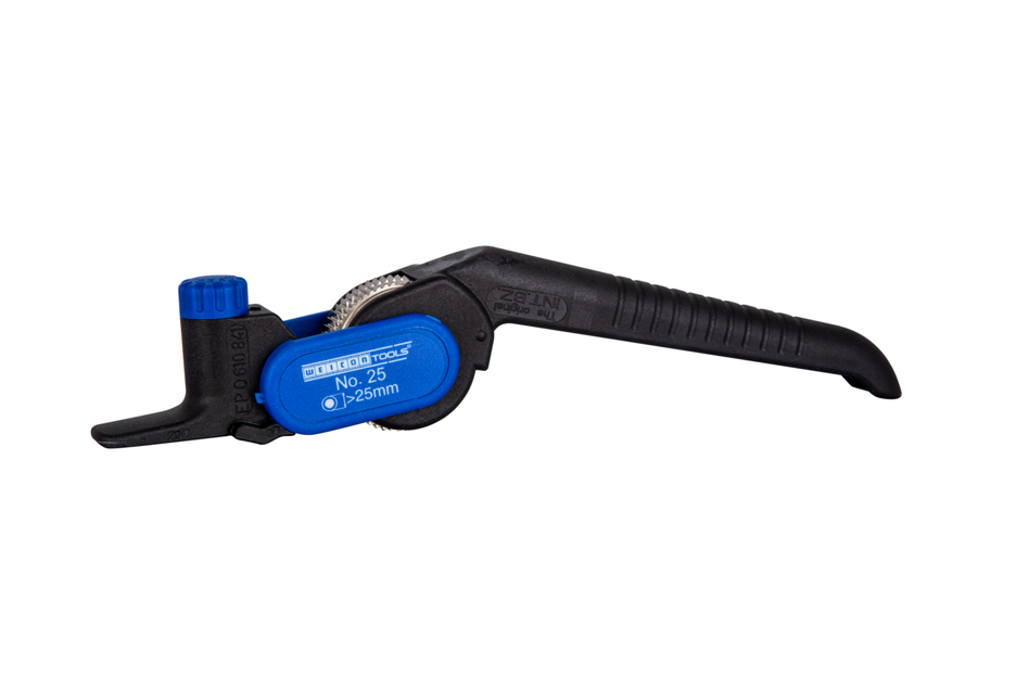 Nóż do zewnętrznych osłon Nr 25 | cable knife for longitudinal and circular cuts on round cables from 25 mm Ø I Easy working even at low temperatures Nóż do zewnętrznych osłon Nr 25 | cable knife for longitudinal and circular cuts on round cables from 25 mm Ø I Easy working even at low temperatures