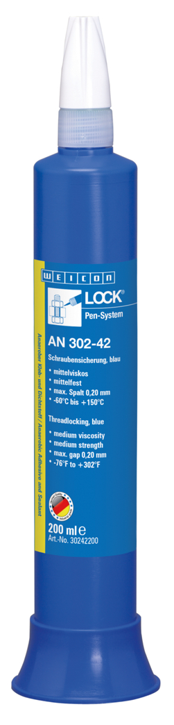 WEICONLOCK® AN 302-42 zabespieczenie śrub | średnia wytrzymałość, z dopuszczeniem do kontaktu z wodą pitną