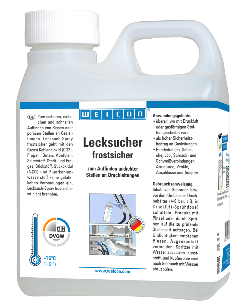 Leak Detector frost-proof | for locating cracks in pressure lines down to -15 °C