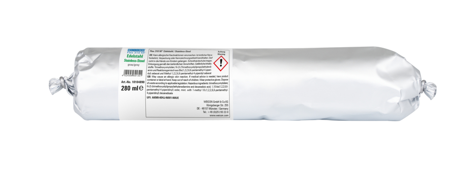 Flex 310 M® Stainless-Steel MS-polimer | Klej i uszczelniacz na bazie polimerów MS o bardzo wysokiej przyczepności początkowej i metalicznym wyglądzie