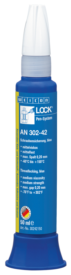WEICONLOCK® AN 302-42 zabespieczenie śrub | średnia wytrzymałość, z dopuszczeniem do kontaktu z wodą pitną