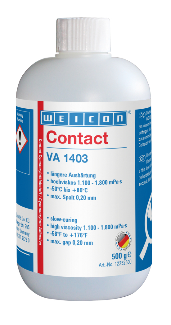 Contact VA 1403 klej cyjanoakrylanowy | Odporny na wilgoć klej błyskawiczny o wysokiej lepkości