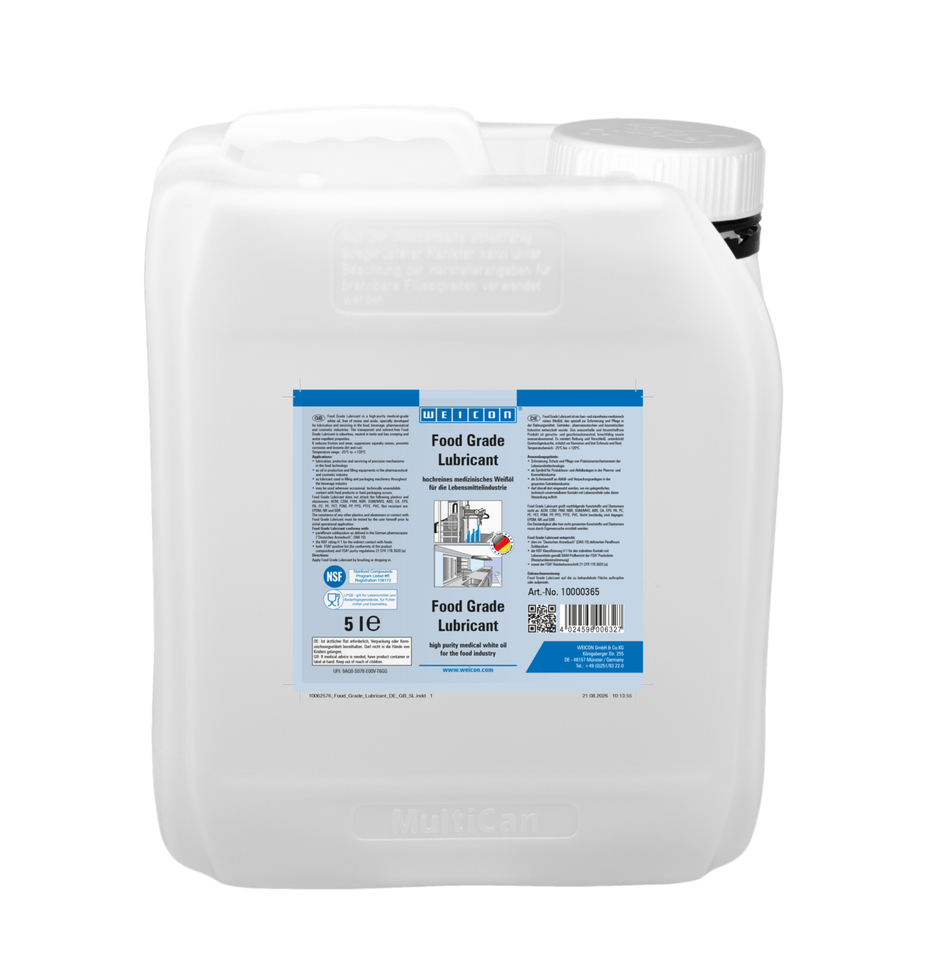 Food Grade Lubricant | Olej smarujący i konserwujący dla sektora spożywczego NSF H1