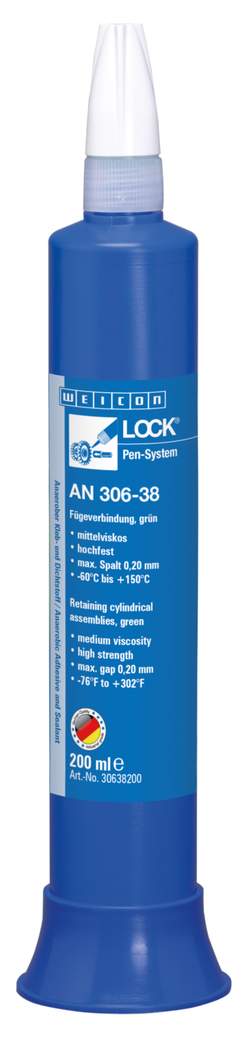 WEICONLOCK® AN 306-38 mocowanie łożysk, kół zębatych i szpilek | Wysoka wytrzymałość, z dopuszczeniem do kontaktu z wodą pitną