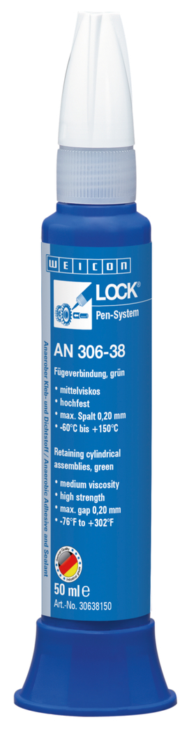 WEICONLOCK® AN 306-38 mocowanie łożysk, kół zębatych i szpilek | Wysoka wytrzymałość, z dopuszczeniem do kontaktu z wodą pitną