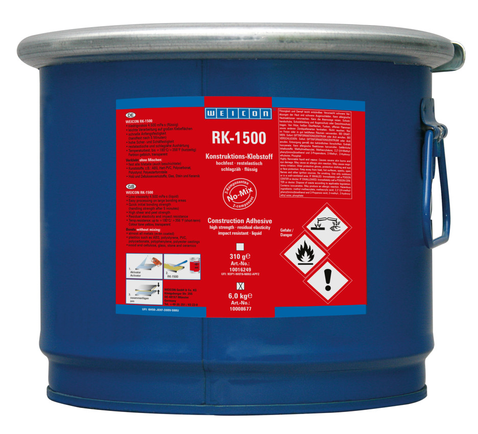 Akrylowy klej strukturalny RK-1500 | Akrylowy klej strukturalny, płynny klej No-Mix