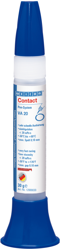 Contact VA 20 klej cyjanoakrylanowy | Klej błyskawiczny dla przemysłu spożywczego oraz tworzyw sztucznych i gumy