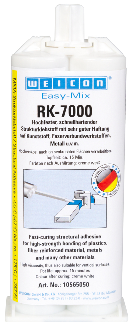 Easy Mix RK-7000 Akrylowy klej strukturalny | wolno utwardzalny akrylowy klej strukturalny