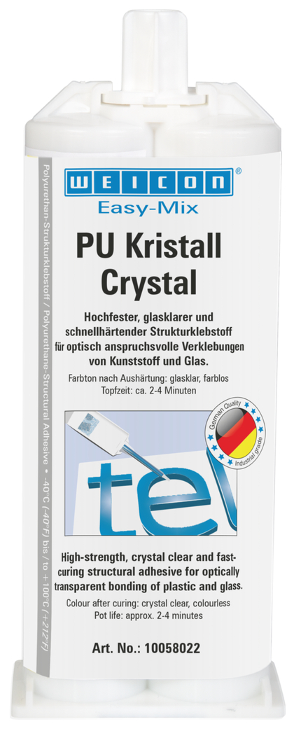 Easy-Mix PU Crystal Klej poliuretanowy | Klej poliuretanowy, krystalicznie przezroczysty