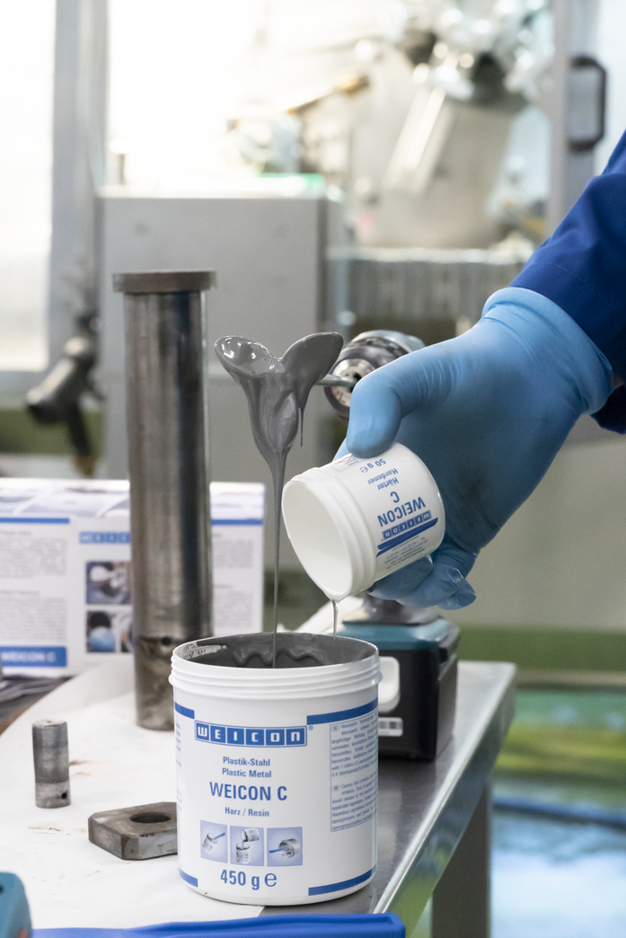WEICON C | wypełniony aluminium system żywic epoksydowych do napraw i formowania