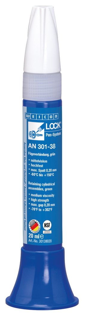 WEICONLOCK® AN 301-38 Mocowanie łożysk, wałów i tulei | wysoka wytrzymałość, średnia lepkość