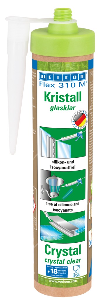 Flex 310 M® Crystal MS-polimer | Przezroczysty klej na bazie MS polimeru w opakowaniu ciśnieniowym