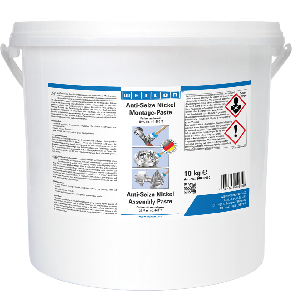 Anti-Seize Nickel | Pasta smarująca i antyadhezyjna odporna na wysokie temperatury