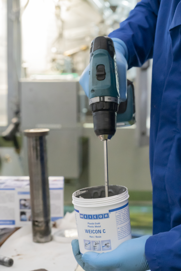 WEICON C | wypełniony aluminium system żywic epoksydowych do napraw i formowania