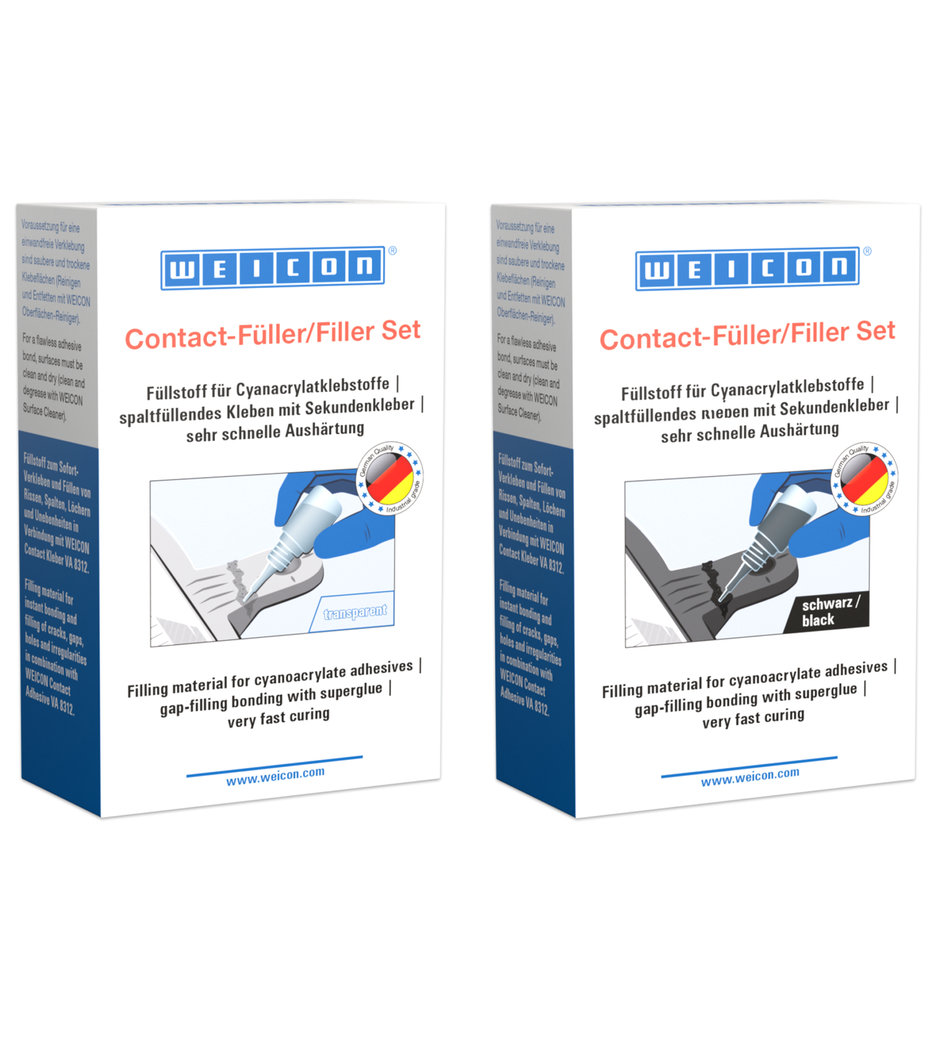 CA-Zestaw wypełniaczy | transparent special filler and cyanoacrylate adhesive Contact VA 8312