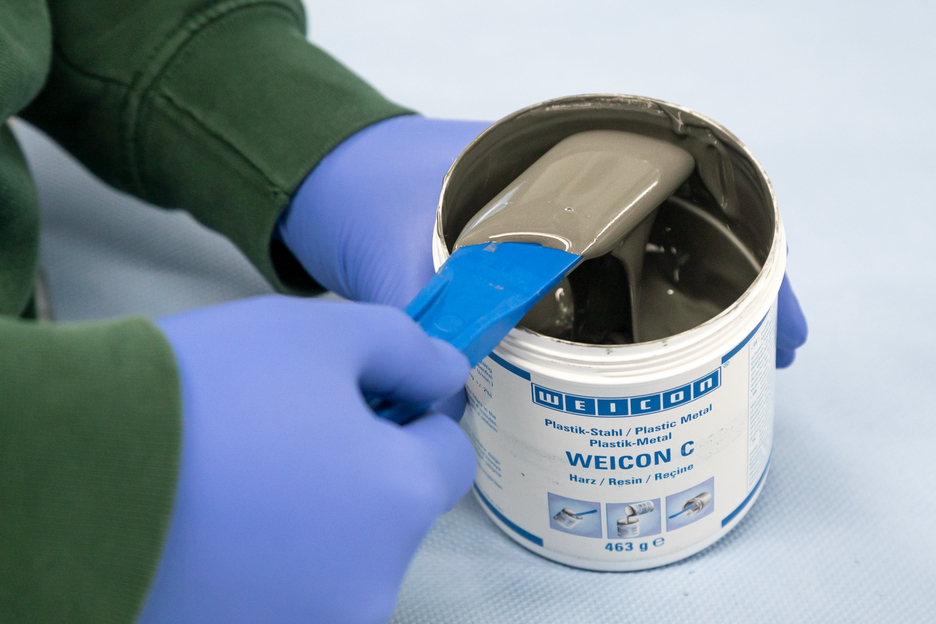 WEICON C | wypełniony aluminium system żywic epoksydowych do napraw i formowania