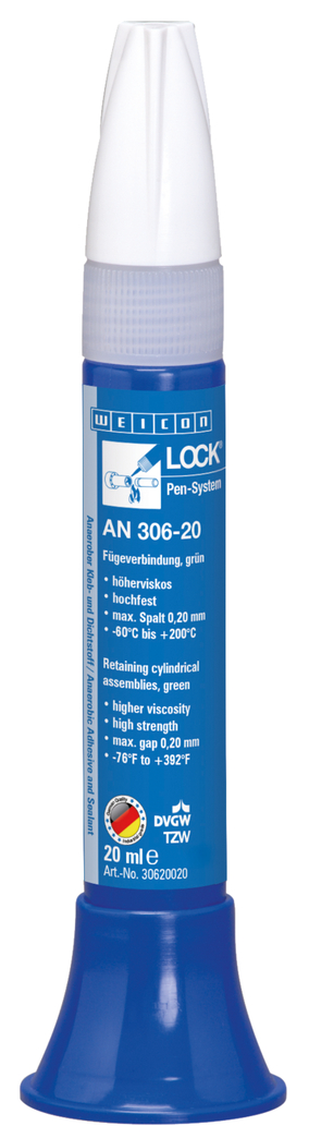 WEICONLOCK® AN 306-20 mocowanie łożysk, wałów i tulei | Wysoka wytrzymałość, odporność na wysokie temperatury, z dopuszczeniem do kontaktu z wodą pitną