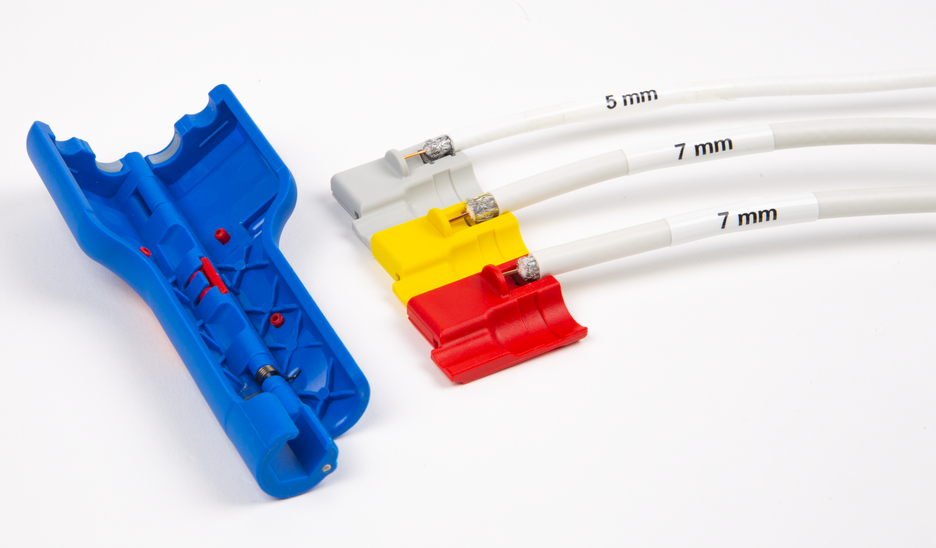 Coax-Stripper Nr 1 F Plus do złączy typu F | for skinning and stripping coaxial cables incl. untwisting aid