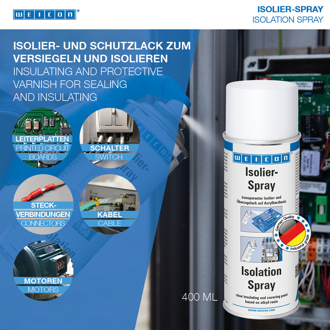 Isolation Spray | Lakier izolacyjny i ochronny do uszczelniania i izolacji