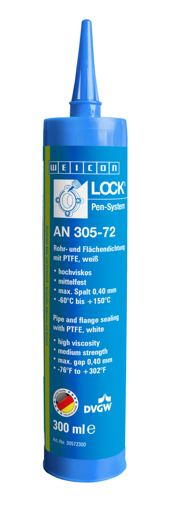 WEICONLOCK® AN 305-72 uszczelnianie rur i kołnierzy (z PTFE) | z PTFE, o średniej wytrzymałości, dopuszczony do kontaktu z wodą pitną