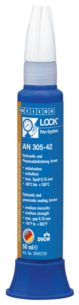 WEICONLOCK® AN 305-42 uszczelnianie hydrauliczne i pneumatyczne | średnia wytrzymałość, z dopuszczeniem DVGW