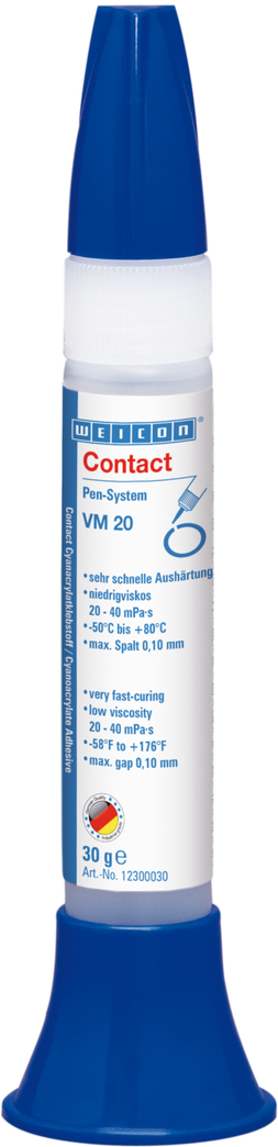 Contact VM 20 klej cyjanoakrylanowy | Klej błyskawiczny o niskiej lepkości do metalu