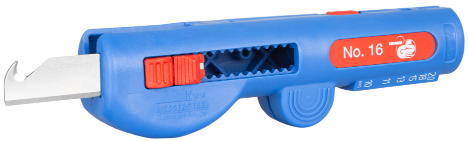 Quadro-Stripper Nr 16 | multifunctional stripper I working range stripping 0,5 - 6,0 mm² / skinning 8 - 13 mm Ø Quadro-Stripper Nr 16 | multifunctional stripper I working range stripping 0,5 - 6,0 mm² / skinning 8 - 13 mm Ø