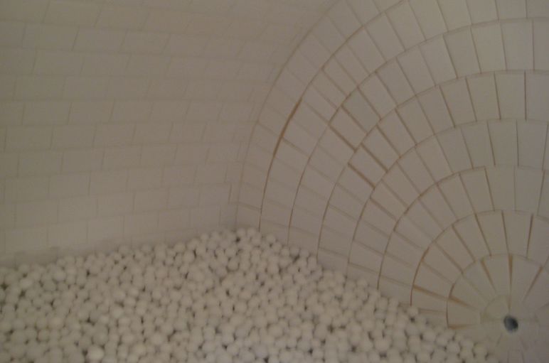 Biały młyn od wewnątrz