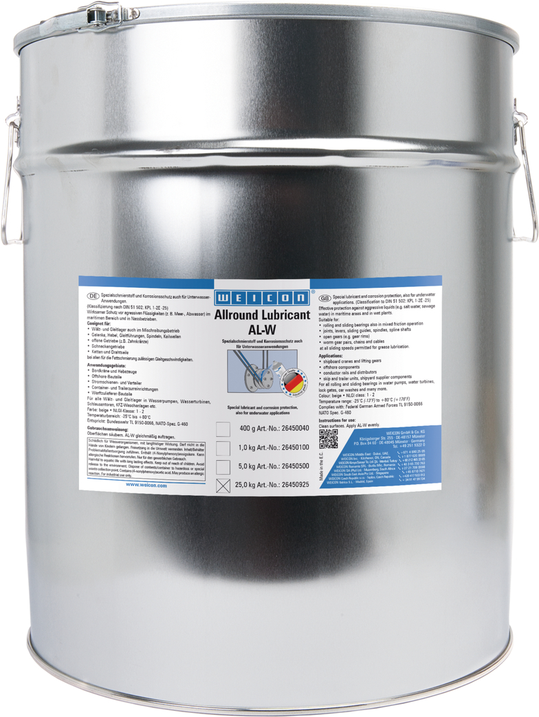 AL-W Smar długookresowy | Special lubricant also for underwater applications