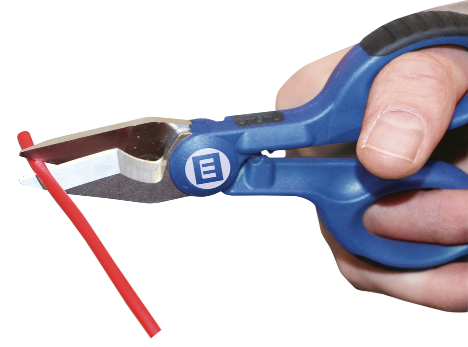 Nożyce do kabli No. 35 | with 2-component handles for more safety incl. stripping and crimping function
