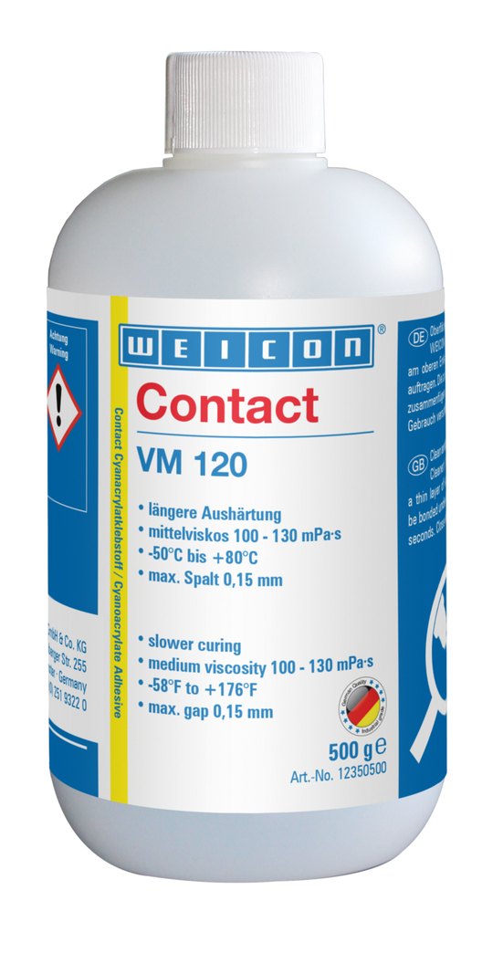 Contact VM 120 klej cyjanoakrylanowy | klej błyskawiczny o średniej lepkości do metalu