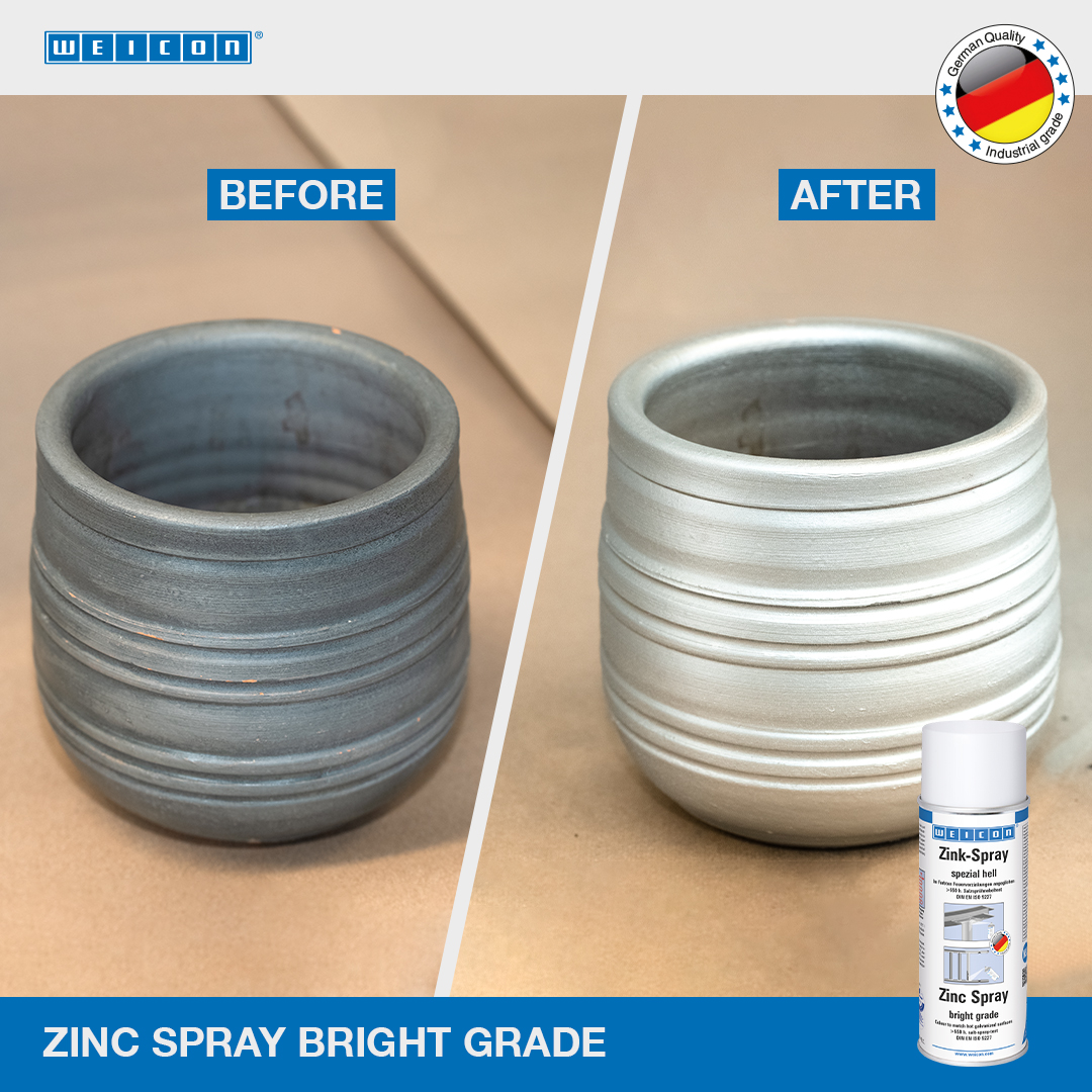 Zinc Spray bright grade - jasny | Katodowa ochrona antykorozyjna z dopuszczeniem dla przemysłu spożywczego