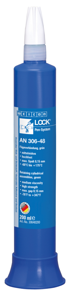 WEICONLOCK® AN 306-48 mocowanie łożysk, wałów i tulei | o wysokiej wytrzymałości, odporny na wysokie temperatury, z dopuszczeniem do kontaktu z wodą pitną