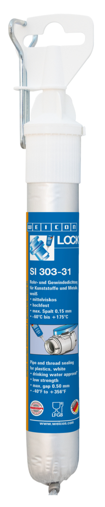 WEICONLOCK® SI 303-31 uszczelnianie rur i gwintów | niska wytrzymałość, wysoka lepkość, certyfikat ISEGA