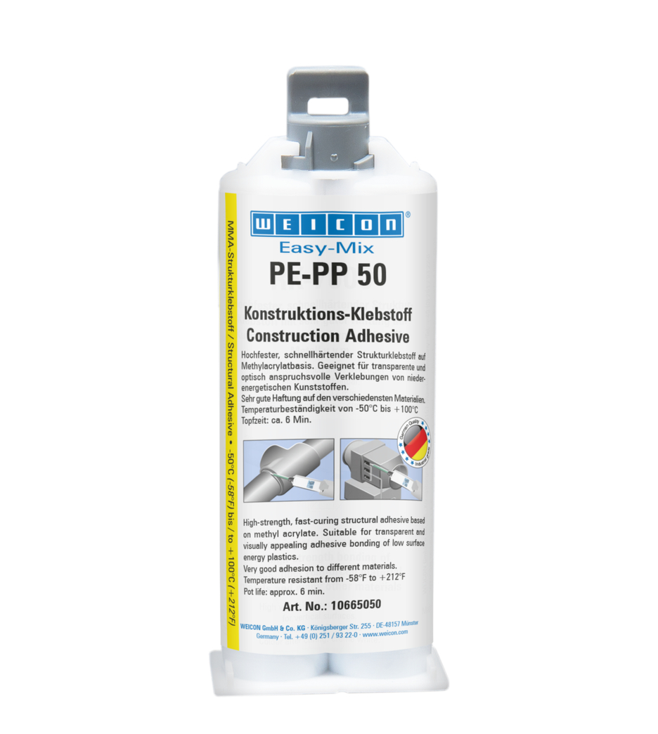 Easy-Mix PE-PP 50 | Klej konstrukcyjny na bazie metyloakrylanu do specjalnych tworzyw sztucznych