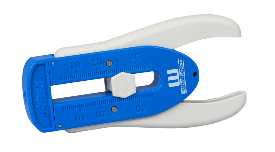 LWL Obcinarka włókien światłowodowych | for stripping fibre optic cables Ø 0,125 mm I precise work due to adjustable length stop from 5 - 45 mm